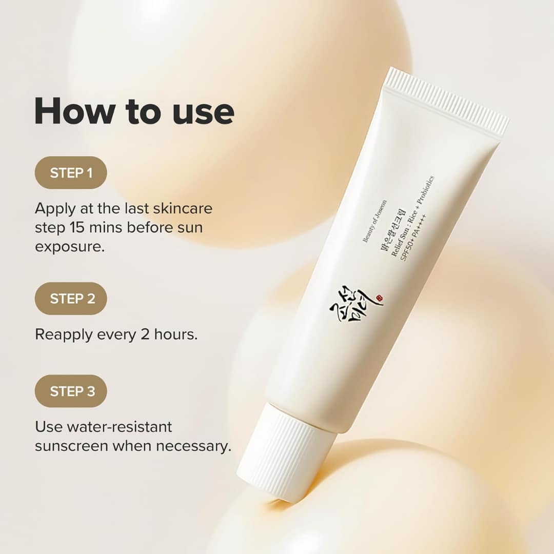 Beauty of Joseon Relief Sun : Rice + Probiotics (SPF50+ PA++++) 50ml