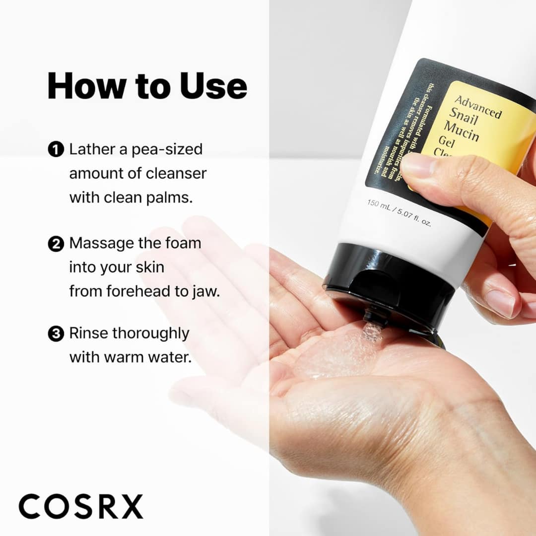 Cosrx Advanced Snail Mucin Gel Cleanser 50ml