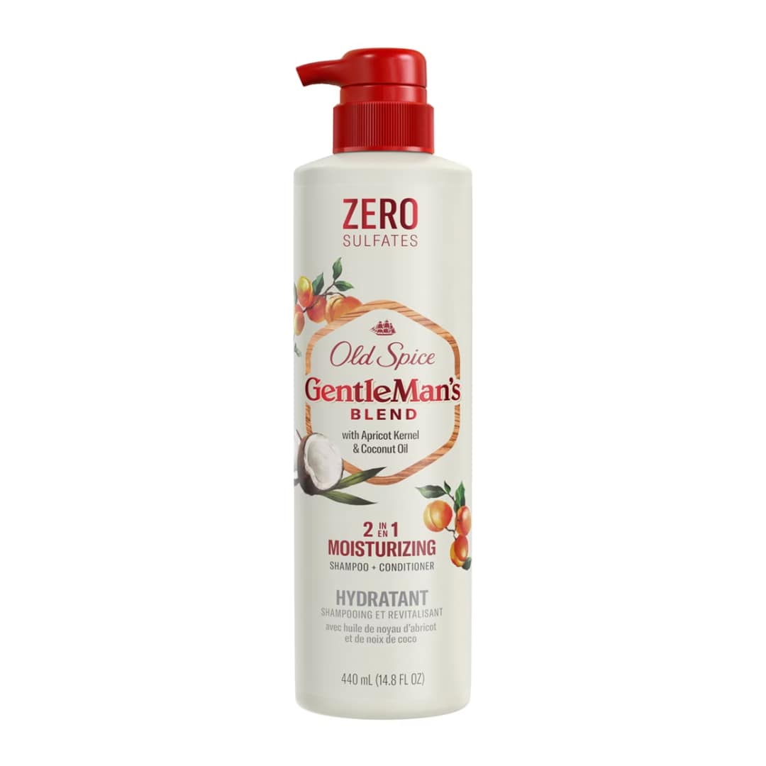 Old Spice Gentleman’s Blend with Apricot Kernel & Coconut Oil, 2in1 Moisturizing Shampoo and Conditioner 440ml