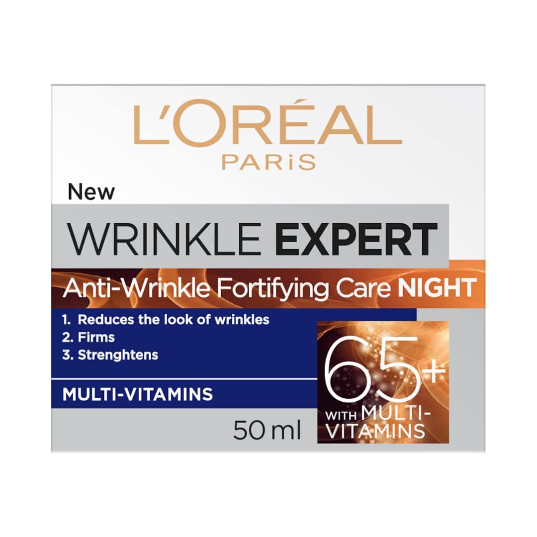 Loreal Wrinkle Expert Anti Wrinkle Fortifying Care Night 65+ Multi Vitamins 50ml