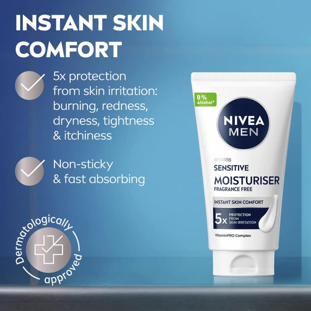 Nivea Men Sensitive 24H Face Moisturizer 75ml