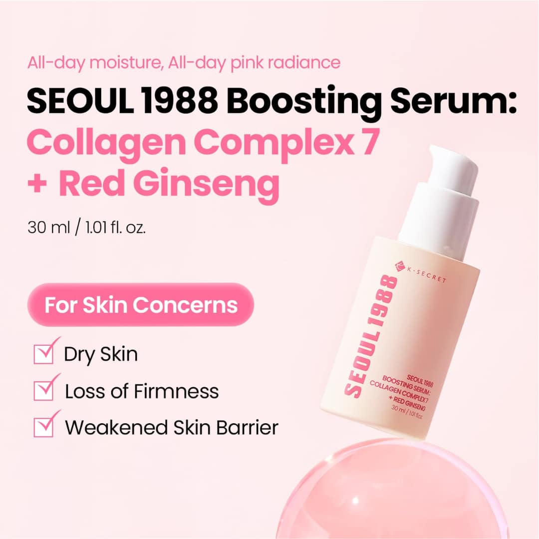 K-Secret Seoul 1988 Boosting Serum Collagen Complex 7 + Red Ginseng 30ml