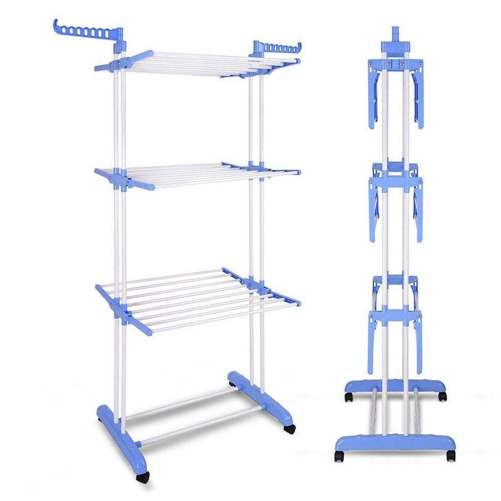 Layers Folding Clothing Rack Hanger Towel Rack